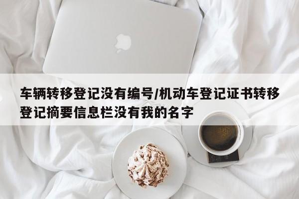 车辆转移登记没有编号/机动车登记证书转移登记摘要信息栏没有我的名字